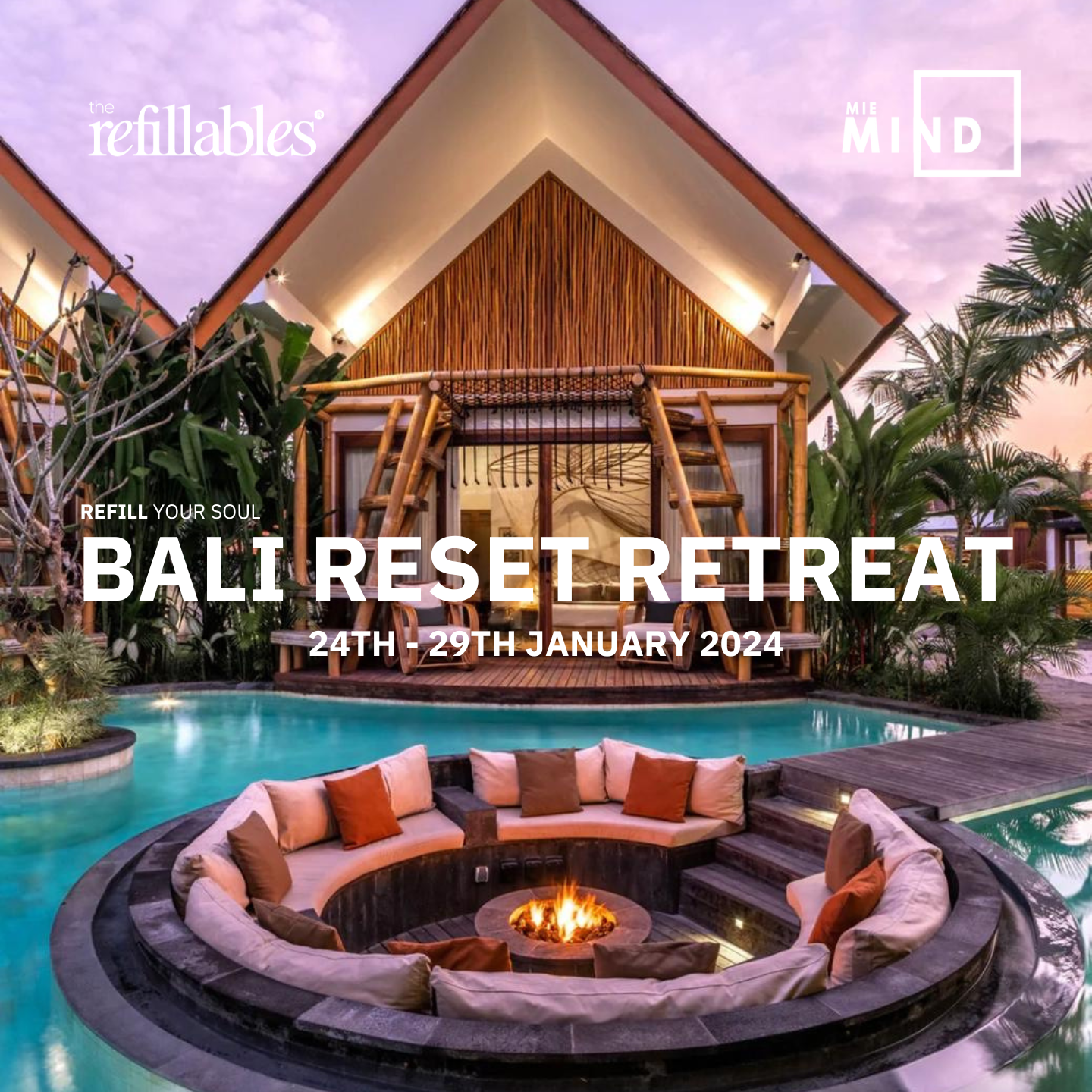 Reset Retreat in Bali • 24th - 29th January 2024